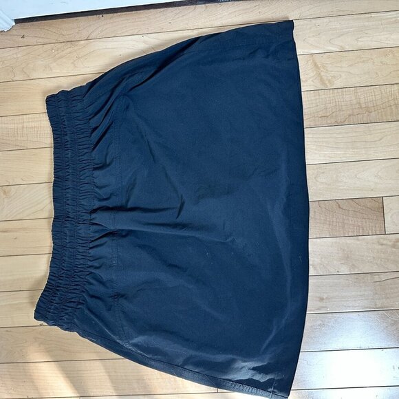 ATHLETA Expedition Zip Front Drawstring Skort Skirt with Shorts Size 10 Black - Picture 7 of 10